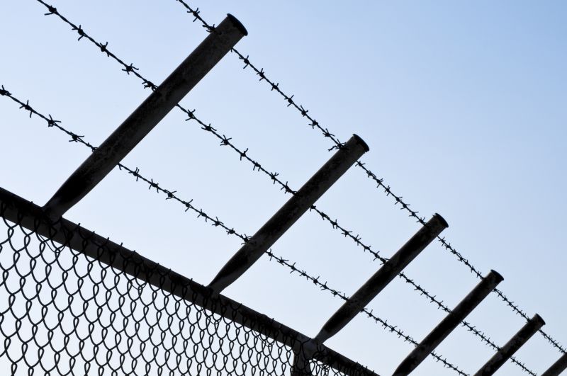 Barb Wire Fence Installation