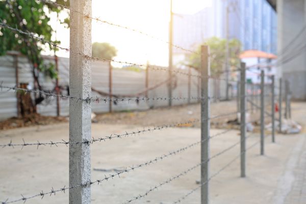 Barb Wire Fence Construction